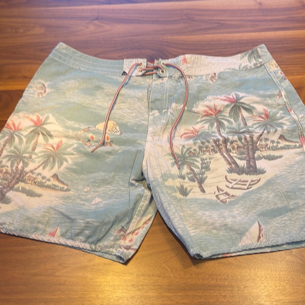Rusty Mens board shorts size 38 island print